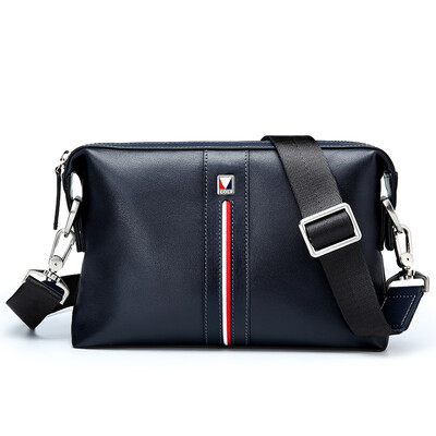 

Golf GOLF shoulder bag mens first layer cowhide with microfiber multi-function mens handbag shoulder slung mens bag D8BV41896J dark blue