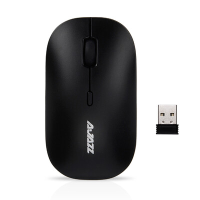 

AJAZZ I18 24G Wireless Mouse Monarch Black Cute Slim Portable Home Office Games Boys&Girls Apple Mac Laptop Mini Mute