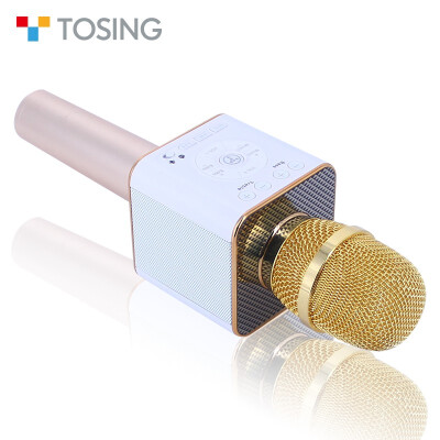 

Tosing 04 Wireless Karaoke Microphone Blue tooth Speaker 2-in-1 Handheld Sing Recording Portable KTV Player for iOSAndroid vs Q9