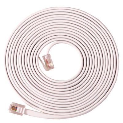 

Shanze SAMZHE DH-4020L 4-core multi-strand 6P4C pure copper telephone line voice jumper machine extension cable connecting line finished telephone line with crystal head 20 meters