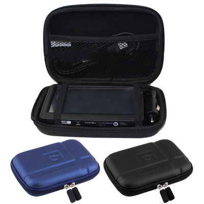 

Large Hard Carry Case Cover 5' In Car Sat Nav Holder For GPS TomTom Classic Black