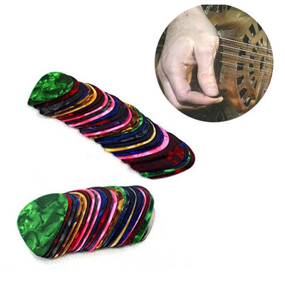 

10pcs 046mm Acoustic Bulk Guitar Picks Plectrum Celluloid Electric Smooth Hot