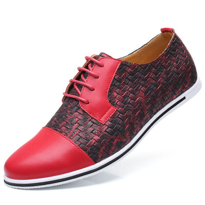 

JUQI Business Men Oxford Genuine Leather Shoes