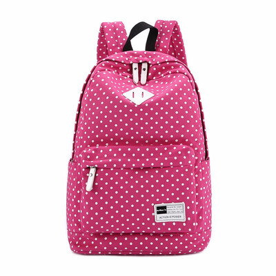 

Fashion Dot Printing Backpack for School Teenage Girls 156 Inch Laptop Schoolbag Canvas Backpacks for Women Large Capacity Bags