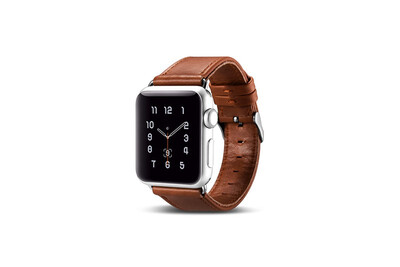 

Retro Dark Brown Leather Watchband for Apple Watch 1 2 3 38mm retro business Pattern Replacement Strap Band for iwatch