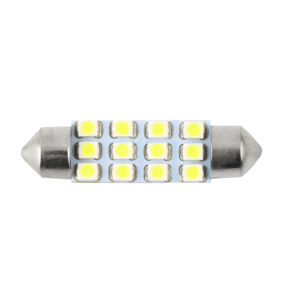 

Car Dome 12 3528-SMD LED Bulb Light Interior Festoon Lamp 42mm White New