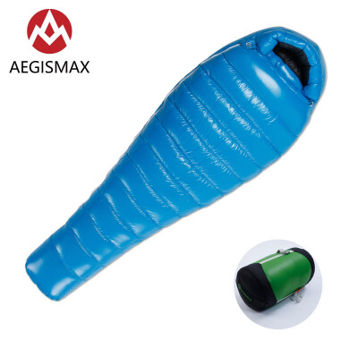 

AEGISMAX G Series 95 White Goose Down Mummy Camping Sleeping Bag Cold Winter Ultralight Baffle Design Outdoor Camping Splicing