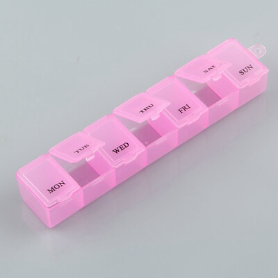 

mymei 7 Day Pill Medicine Box Holder Storage Organizer Container Pill Cases New