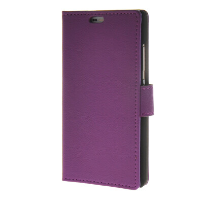 

MOONCASE Simple Leather Flip Wallet Case Card Slot Stand Back Cover for Huawei Ascend P8 Purple