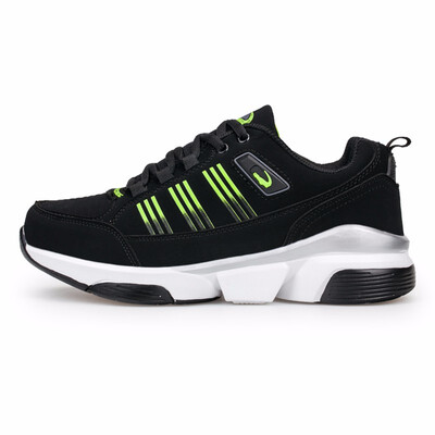 

Men Winter Big Size Running Shoes With Fur Genuine Leather Sport Sneakers Men Shock Absorption Outdoor Walking Sneakers