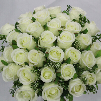 

36heads Artificial flowers roses flower YOOSA fake silk flowers simulation rose for wedding home decorations Bridal bouquet rose
