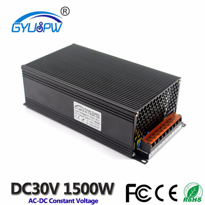 

Power Supply DC 30V 50A 1500W Switching Switch Driver Transformer 220V AC DC30V SMPS For LED Strip Display Light CNC CCTV Motor