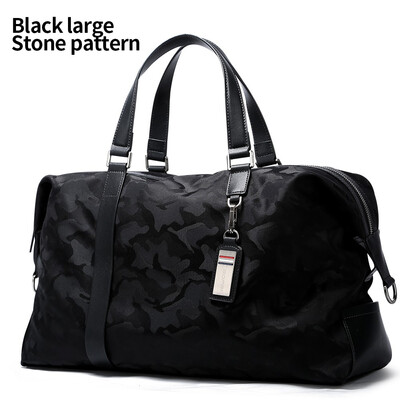 

Mens travel bag portable sports fitness bag folding Korean duffel bag outdoor mens bag waterproof