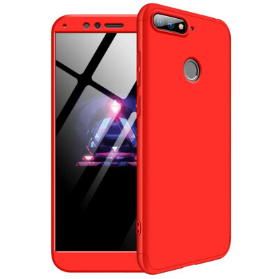 

MOONCASE Samsung J4 2018 three-section all-inclusive shield - red