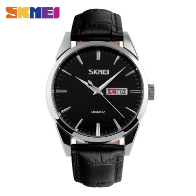 

SKMEI quartz watch fashionable Casual lady calendar watch alloy Dial 30 m Waterproof luxury watch 9073 Relogio Feminino