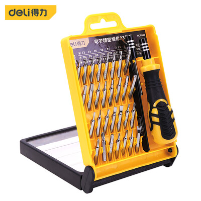 

Deli deli multi-function precision maintenance electronic screwdriver set 33 piece screwdriver set DL1033D