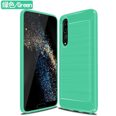 

Fivice HUAWEI P20 PRO case Brushed carbon fiber silicone anti-fall soft shell phone case