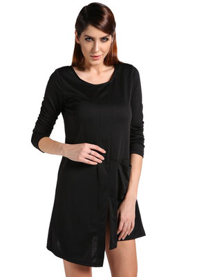 

Fashion Womens Loose Long Sleeve Casual Asymmetrical Hem Dress Pullover