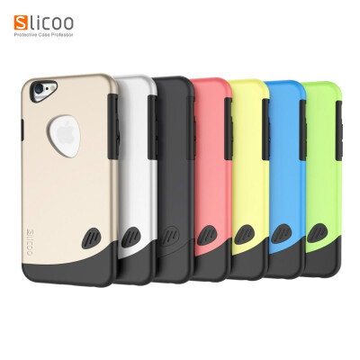 

Slicoo Lifetime Warranty Pebble Series Dual-layer TPU Rubber Protective Carrying Cover Case for iPhone 6 47 inch
