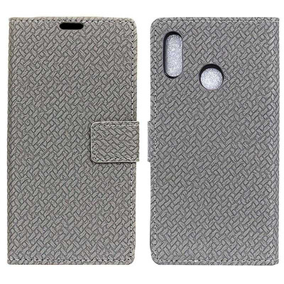 

MOONCASE Millet Mi A2 Lite Red Rice 6 Pro woven leather case - gray