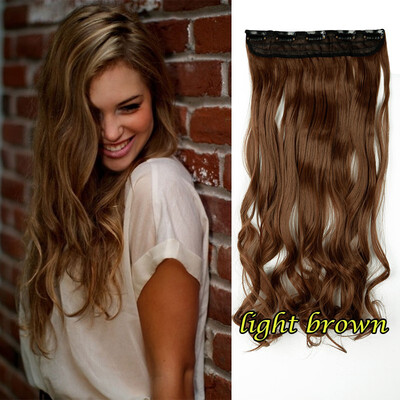 

24 Natural Hair Extensions wigs 1pcsset Straight curly Clip In Hair Extentions cosplay wigs