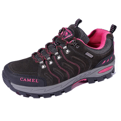 

Camel outdoor CAMEL outdoor hiking shoes couple non-slip shock absorber shoes wear low walking shoes A833036133 carbon gray black plum red 37