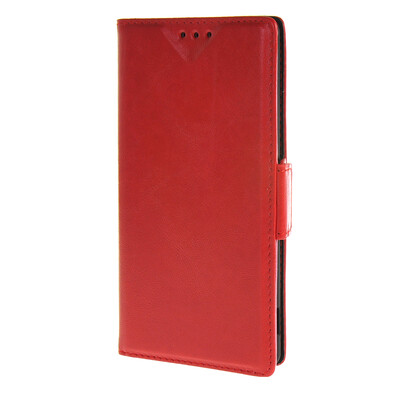 

MOONCASE Sony Xperia М4 Аква чехол кожи нефти Кожа Флип карты Бумажник Слот Кронштейн обложка чехол красный