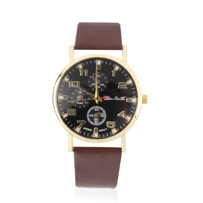 

Unique Stylish Men's Luminous Watch Faux Leather Quartz Analog Watches Gift