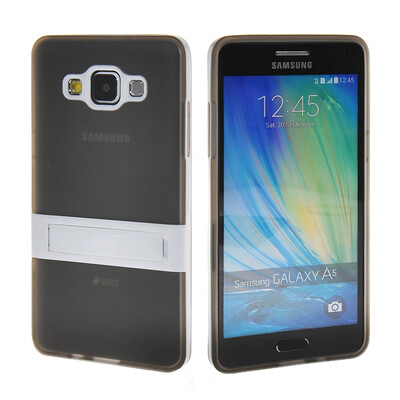 

MOONCASE Soft Flexible Silicone Gel TPU Skin Stand Shell Back ЧЕХОЛ ДЛЯ Samsung Galaxy A5 Grey