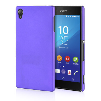 

MOONCASE Hard Rubberized Rubber Coating Devise Back Case Cover for Sony Xperia Z4 Pueple