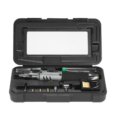 

HS-1115K 10 in 1 Gas Soldering Iron Cordless Welding Torch Tool Kit N5S8