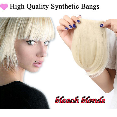 

Lady Natural Hair Extension Clip In Front Hair Bangs Fringe human Straight Hair Front Hair Extensions