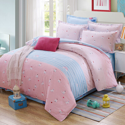 

Sheng Wei suite home textiles cotton printing four sets of cotton bedding bed sheets quilt whales baby 15 18 m bed universal 200 230cm