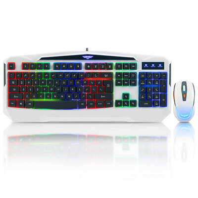 

Upstart (Newmen) T810 механических чувствовать клавиатуру игры с подсветкой и мышь костюм белой