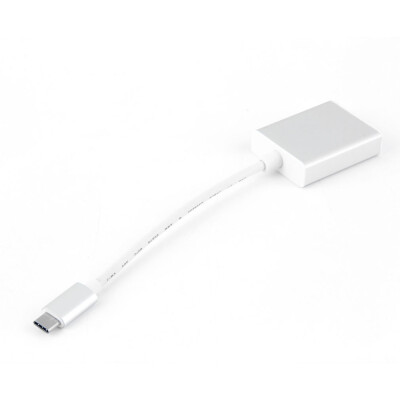 

Type C USB 3.1 Male to VGA Female Adapter Cable for Macbook 12'' Notebook