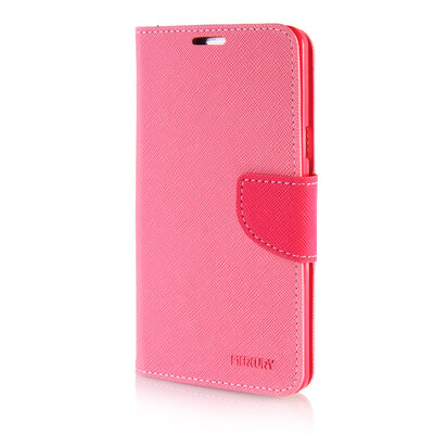 

MOONCASE Cross pattern Leather Side Flip Wallet Card Slot Pouch Stand Shell Back ЧЕХОЛ ДЛЯ Samsung Galaxy A7 Pink