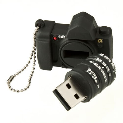 

New Black Camera 4GB USB 2.0 Flash Pen Drive Memory Stick Thumb