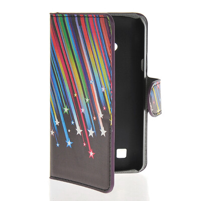 

MOONCASE Meteor style Leather Side Flip Wallet Card Slot Stand Pouch чехол для LG L50