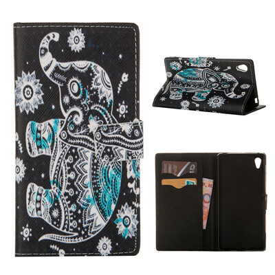 

MOONCASE Case for Sony Xperia Z4 Flip PU Leather Fold Wallet Card Slot Kickstand Back Case Cover [Pattern series] /a15