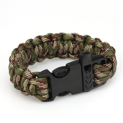 

550 Paracord Outdoors Survival Rope Escape Emergency Bracelet Wristband Bracelet CAMOUFLAGE