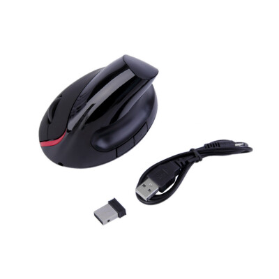 

2.4G Wireless Ergonomic Design Vertical Optical USB Mouse Wrist Healing Laptop Black