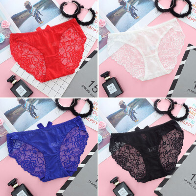 

Teenage Women briefs bow panties summer seamless underwear solid fancy colors intimate female girls bragas