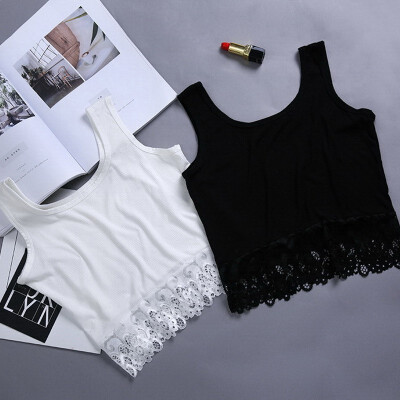 

Sexy Womens Sleeveless Lace Vest Tank Tops Blouse Camisole Crop Top