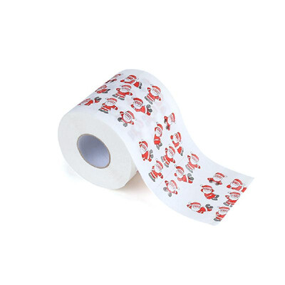 

Christmas Printing Paper Toilet Tissues Novelty Roll Paper for Christmas Decoration