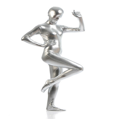 

24 Hrs Shipped Out Womens Metallic Full Bodysuits Womens Shiny Sexy Catsuit Fancy Dress Suitable for Halloween&Stage Performance