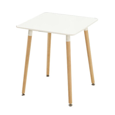 

High quality&modern plastic dining room table with wood legs