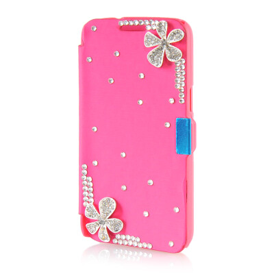 

MOONCASE Luxury Flower Crystal Leather Side Flip Wallet Pouch ЧЕХОЛ ДЛЯ Samsung Galaxy Express 2 G3815