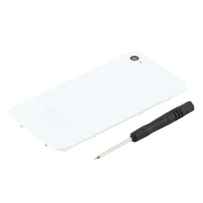 

New Replacement Battery Rear Back Cover Glass Door for iPhone 4 GSM+Tool