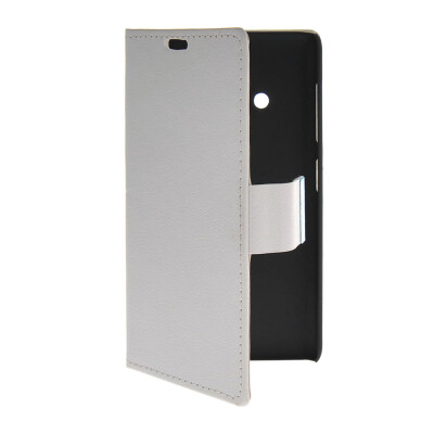 

MOONCASE Slim Leather Side Flip Wallet Card Slot Pouch with Kickstand Shell Back чехол для Nokia Lumia 535 White