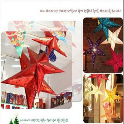 

пентаграмма абажур звезда фонарь висит свадьбу Xmas электронных свеча декор